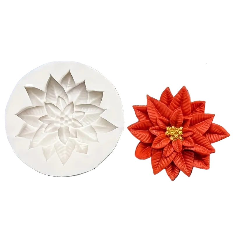 Poinsettia Flower Silicone Mould