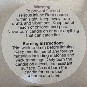 Warning Labels 5cm - 50pk