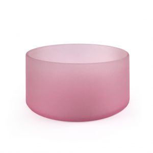 Large Candle Bowl – Frosted Pink