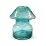 Lamp Jar - Mint Blue Swirl