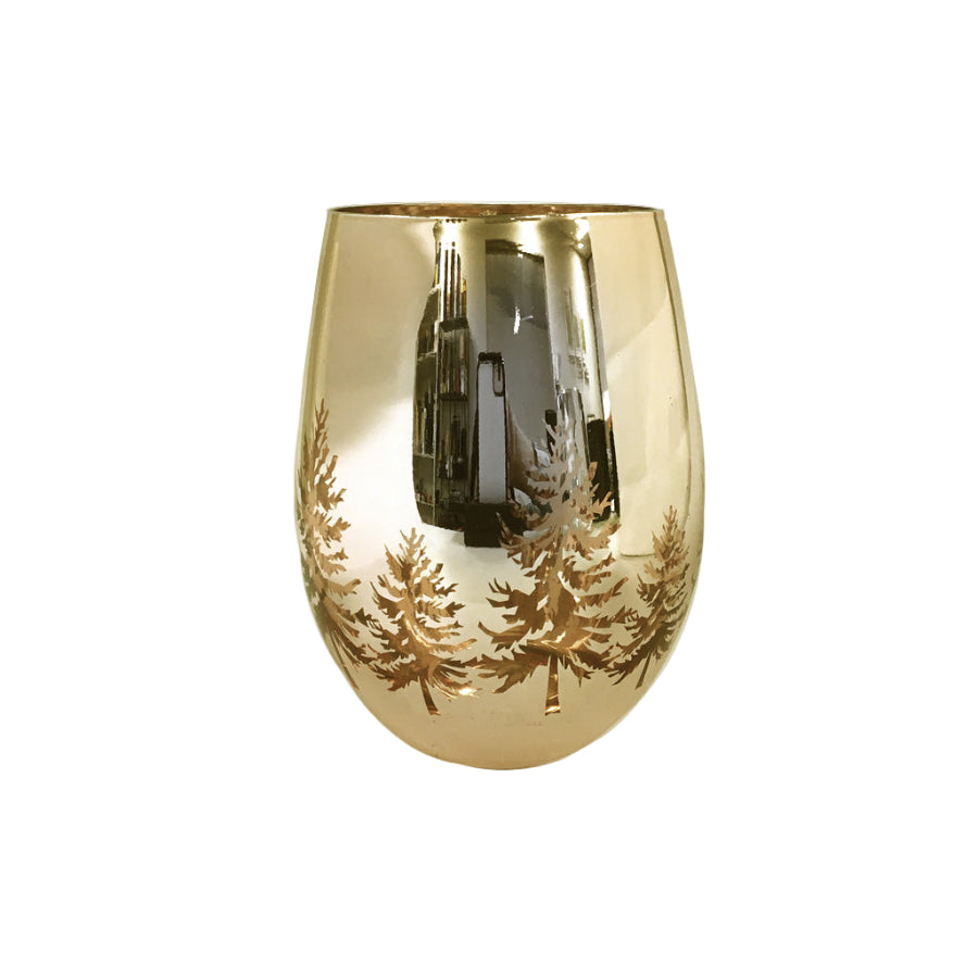 Renee Jar – Christmas Trees Gold