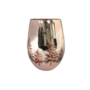Renee Jar – Christmas Trees Rose Gold