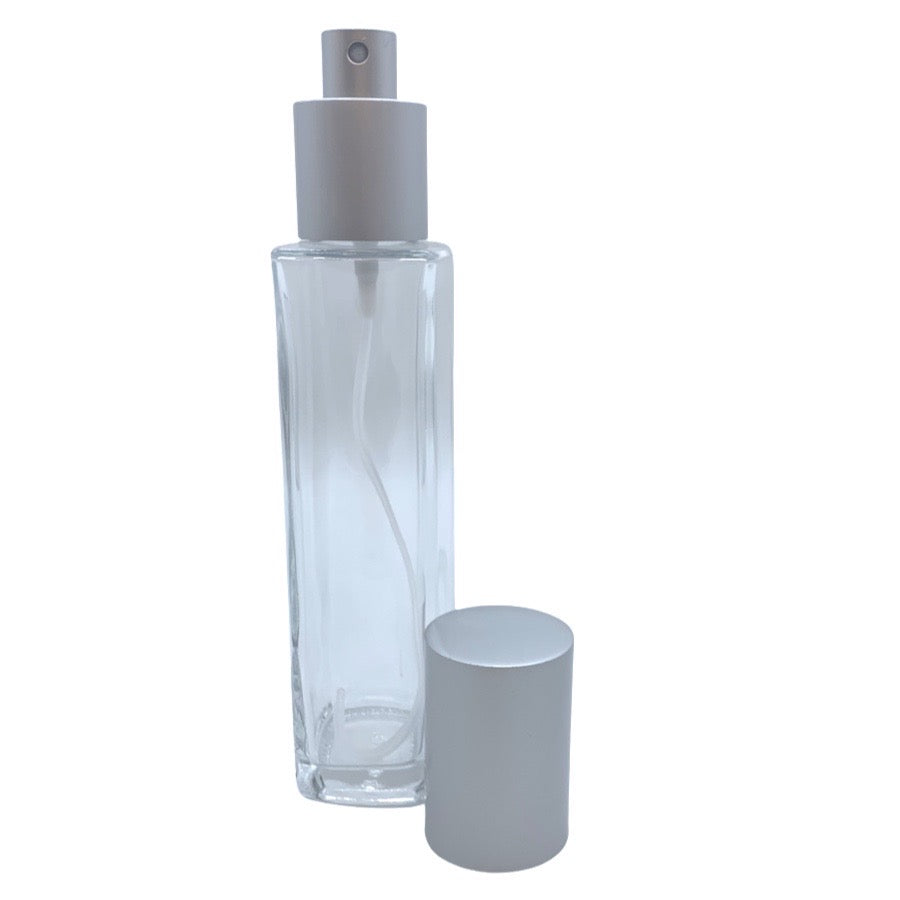 Tall Square Bottle Clear 100ml