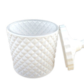 GEO Cut Glass Gloss White 230ml