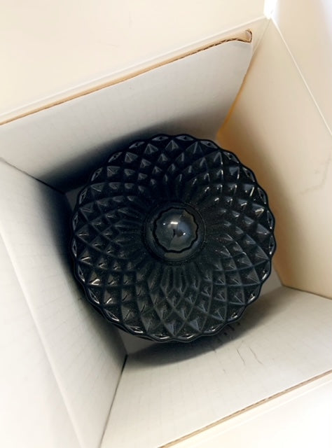 Box Knob Lid - White/Black 12pk