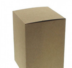 Box Knob Lid - Kraft 12pk