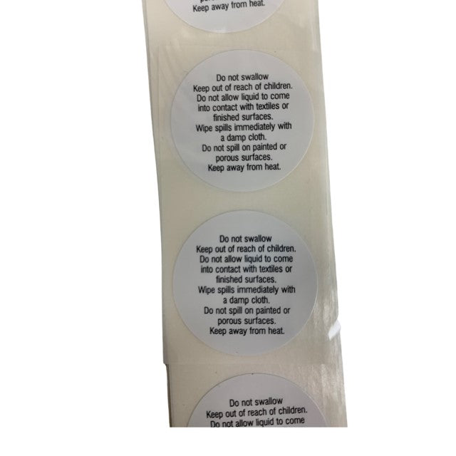 Diffuser Warning Labels 3cm - 50pk